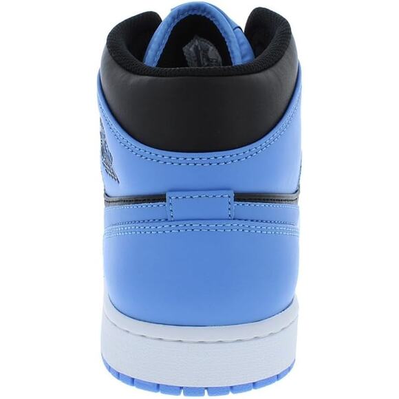 Nike Air Jordan 1 Mid Hyper Royal Men\'s Size 8.5 # DQ8426--042 Tumbled Leather main image 4